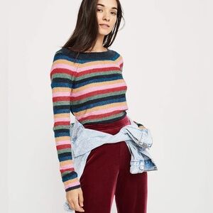 Abercrombie & Fitch Multicolor striped Knit Sweater